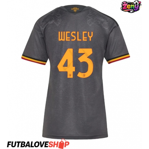 Dres AS Roma Wesley Franca #43 Tretina pre Ženy 2026-27 Krátky Rukáv